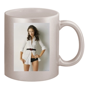 Olivia Wilde 11oz Metallic Silver Mug