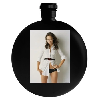 Olivia Wilde Round Flask