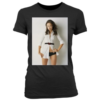 Olivia Wilde Women's Junior Cut Crewneck T-Shirt