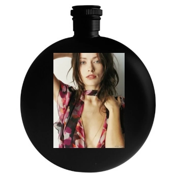 Olivia Wilde Round Flask