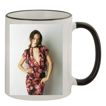 Olivia Wilde 11oz Colored Rim & Handle Mug