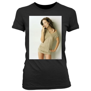 Olivia Wilde Women's Junior Cut Crewneck T-Shirt