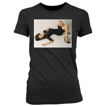 Olivia Wilde Women's Junior Cut Crewneck T-Shirt