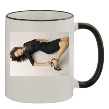 Olivia Wilde 11oz Colored Rim & Handle Mug