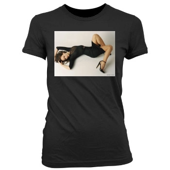 Olivia Wilde Women's Junior Cut Crewneck T-Shirt