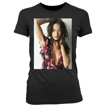 Olivia Wilde Women's Junior Cut Crewneck T-Shirt