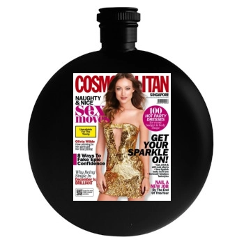 Olivia Wilde Round Flask