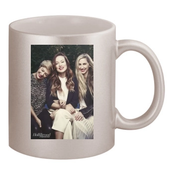 Olivia Wilde 11oz Metallic Silver Mug