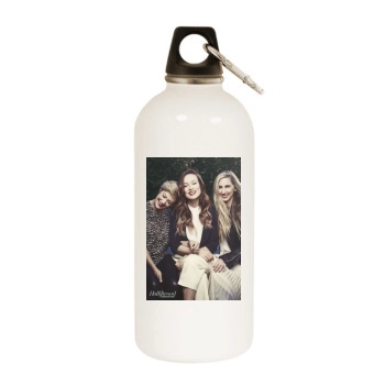 Olivia Wilde White Water Bottle With Carabiner