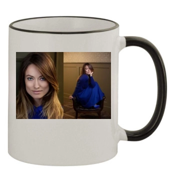 Olivia Wilde 11oz Colored Rim & Handle Mug