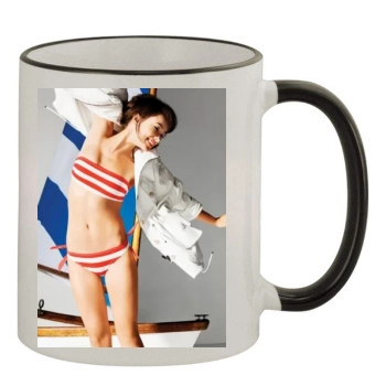 Olivia Wilde 11oz Colored Rim & Handle Mug