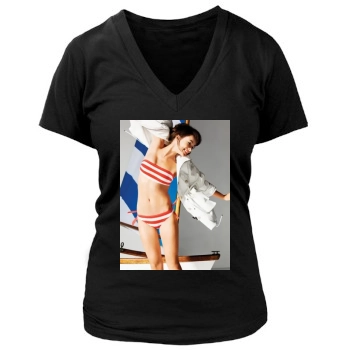 Olivia Wilde Women's Deep V-Neck TShirt