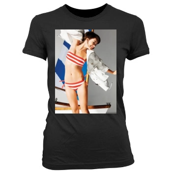 Olivia Wilde Women's Junior Cut Crewneck T-Shirt