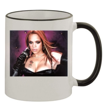 Faith Evans 11oz Colored Rim & Handle Mug