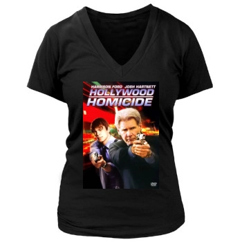 Hollywood Homicide (2003) Women's Deep V-Neck TShirt