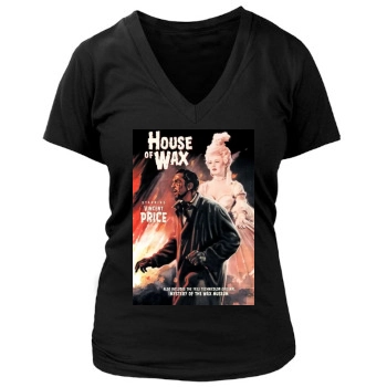 House of Wax (1953) Women's Deep V-Neck TShirt