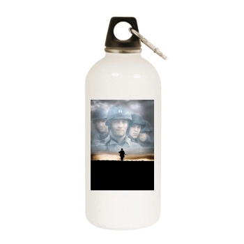 Saving Private Ryan (1998) White Water Bottle With Carabiner