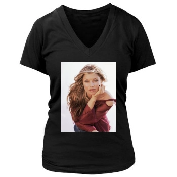 Fergie Women's Deep V-Neck TShirt