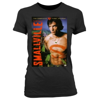 Smallville (2001) Women's Junior Cut Crewneck T-Shirt