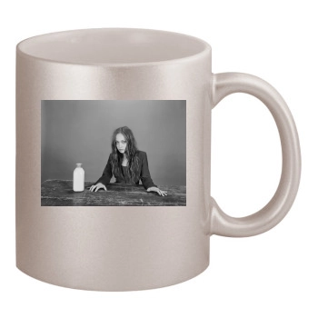 Fiona Apple 11oz Metallic Silver Mug