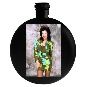 Fran Drescher Round Flask