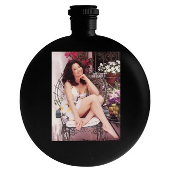 Fran Drescher Round Flask