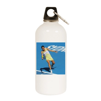 Francesca Schiavone White Water Bottle With Carabiner