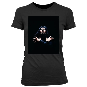 Freddie Mercury Women's Junior Cut Crewneck T-Shirt