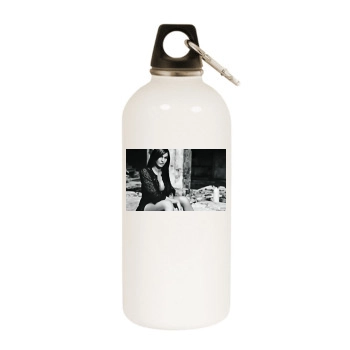 Frederica Ridolfi White Water Bottle With Carabiner