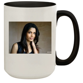 Freida Pinto 15oz Colored Inner & Handle Mug