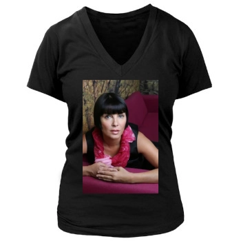 Sadie Frost Women's Deep V-Neck TShirt