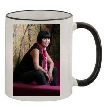 Sadie Frost 11oz Colored Rim & Handle Mug