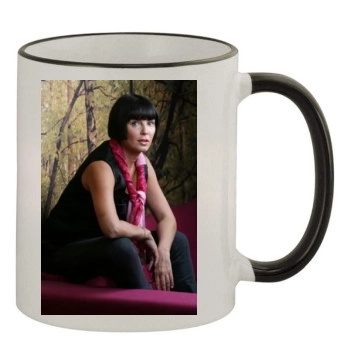 Sadie Frost 11oz Colored Rim & Handle Mug