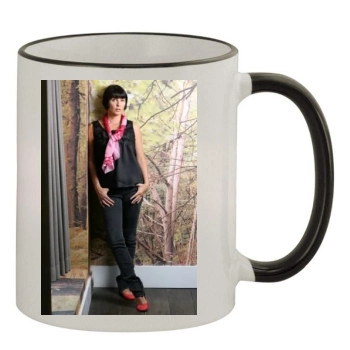 Sadie Frost 11oz Colored Rim & Handle Mug