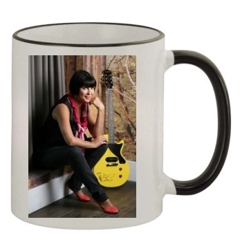 Sadie Frost 11oz Colored Rim & Handle Mug