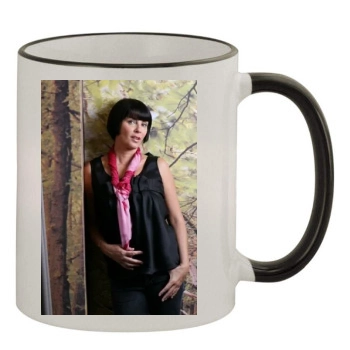 Sadie Frost 11oz Colored Rim & Handle Mug