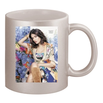 Salma Hayek 11oz Metallic Silver Mug