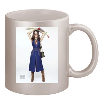 Salma Hayek 11oz Metallic Silver Mug