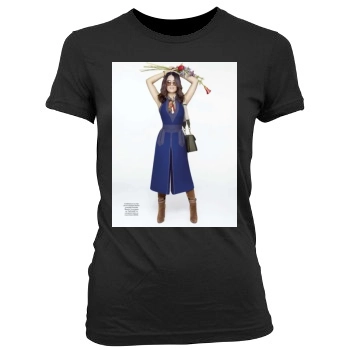 Salma Hayek Women's Junior Cut Crewneck T-Shirt