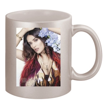 Salma Hayek 11oz Metallic Silver Mug