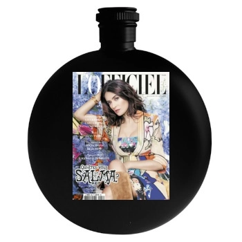 Salma Hayek Round Flask