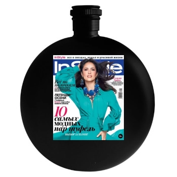 Salma Hayek Round Flask