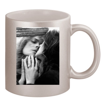 Salma Hayek 11oz Metallic Silver Mug