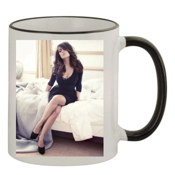 Salma Hayek 11oz Colored Rim & Handle Mug