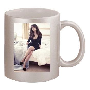 Salma Hayek 11oz Metallic Silver Mug