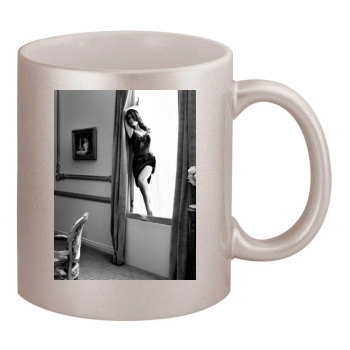 Salma Hayek 11oz Metallic Silver Mug