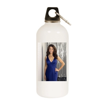 Samantha Harris White Water Bottle With Carabiner