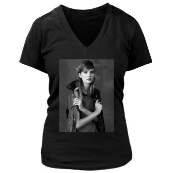 Sara Blomqvist Women's Deep V-Neck TShirt