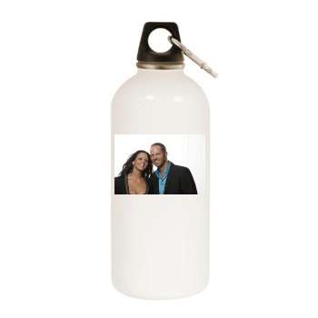 Sara Evans White Water Bottle With Carabiner