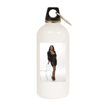 Sara Evans White Water Bottle With Carabiner